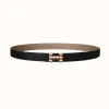 爱马仕/Hermes Bubbles belt皮带扣&双面皮腰带24毫米 H081665CDZ2-H052150CABU075