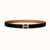 爱马仕/Hermes Bubbles belt皮带扣&双面皮腰带24毫米 H081665CDZ2-H052150CABV070