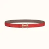 爱马仕/Hermes Bubbles belt皮带扣&双面皮腰带24毫米 H081665CDZ2-H052150CAED080