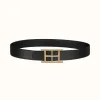 爱马仕/Hermes Inside H皮带扣&双面皮腰带32毫米 H081669CP2K-H073996CAAF100