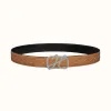 爱马仕/Hermes Cordage皮带扣&双面皮腰带32毫米 H081676CK05-H081703CAAA100
