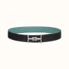 爱马仕/Hermes H Marin皮带扣&双面皮腰带38毫米 H081689CK05-H077971CAAL085