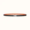 爱马仕/Hermes Medaillon Lift皮带扣&双面皮腰带13毫米 H081724CK05-H065538CAUA075