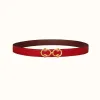 爱马仕/Hermes Artemis皮带扣&双面皮腰带24毫米 H081727CC06-H052150CAEM085