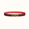 爱马仕/Hermes Artemis皮带扣&双面皮腰带24毫米 H081727CC06-H052150CAEQ080