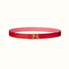 爱马仕/Hermes H Cursives皮带扣&双面皮腰带24毫米 H081728CC06-H052150CADO080