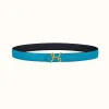 爱马仕/Hermes H Cursives皮带扣&双面皮腰带24毫米 H081728CC06-H052150CADZ090