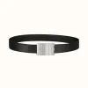 爱马仕/Hermes Typo皮带扣&双面皮腰带32毫米 H081751CB86-H073996CAAF095