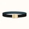 爱马仕/Hermes Typo皮带扣&双面皮腰带32毫米 H081751CUZ3-H073967CAAD110