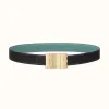 爱马仕/Hermes Typo皮带扣&双面皮腰带32毫米 H081751CUZ3-H073967CAAW090