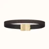 爱马仕/Hermes Typo皮带扣&双面皮腰带32毫米 H081751CUZ3-H073967CABA105
