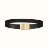 爱马仕/Hermes Typo皮带扣&双面皮腰带32毫米 H081751CUZ3-H073996CAAF090