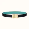 爱马仕/Hermes Typo皮带扣&双面皮腰带32毫米 H081751CUZ3-H075394CAAS090