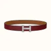 爱马仕/Hermes Agora皮带扣&双面皮腰带32毫米 H081752CK05-H075394CAAC100