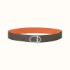 爱马仕/Hermes Ithaque皮带扣&双面皮腰带38毫米 H081758CK05-H075406CAAY110