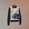 爱马仕/Hermes “手杖与手杖”长袖twillaine套头衫 H1H2806DQH334