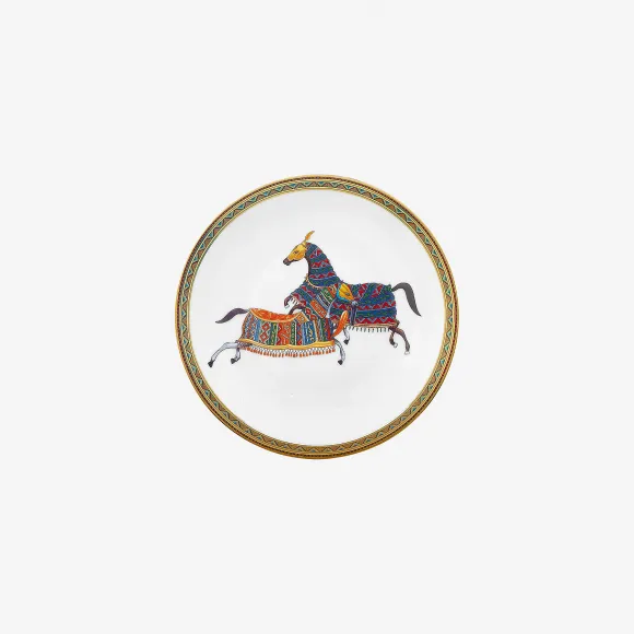 爱马仕/Hermes  “东方骏马”面包黄油碟 P009812P