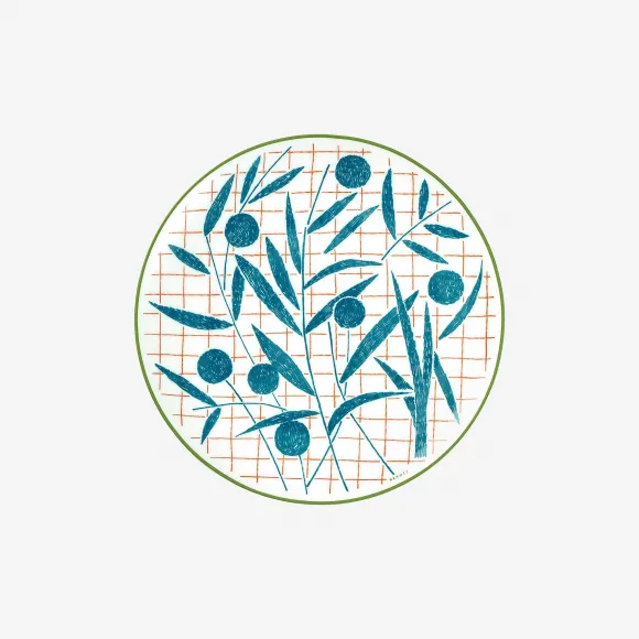 爱马仕/Hermes  “花园漫步”甜点盘 P043007P