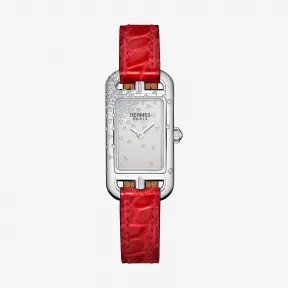 爱马仕/Hermes Nantucket Jete de diamant腕表，17 x 23毫米 W045247WW00