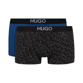 雨果博斯/Hugo Boss 男士印花纯色弹力棉泳裤两件装 hbas50403225009