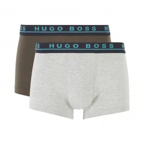 雨果博斯/Hugo Boss 男士徽标裤腰弹力棉泳裤三件装 hbas50426021962