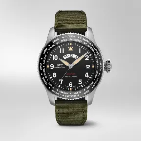万国/IWC 精钢表壳 自动机械机芯 IW395501-喷火战机飞行员世界时区腕表“最长的飞行”限量版