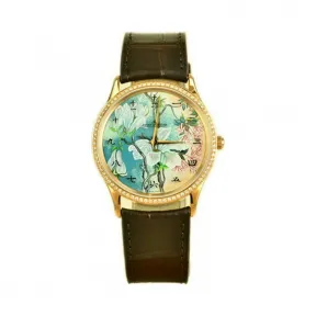 积家/Jaeger LeCoultre Master 大师系列 18k玫瑰金镶钻 手动机械机芯 女表 Q13424C2