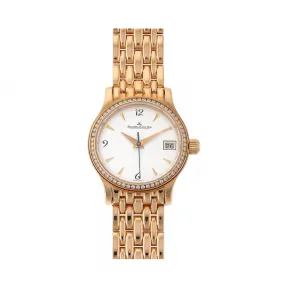 积家/Jaeger LeCoultre Master 大师系列 18k玫瑰金 机械机芯 女表 Q1382104
