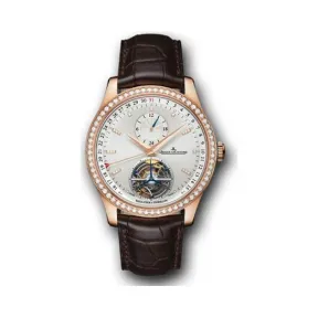 积家/Jaeger LeCoultre Master 大师系列 18k玫瑰金镶钻，~83颗~1.06 克拉 自动机械机芯 男表 