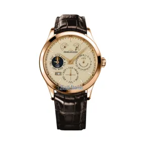 积家/Jaeger LeCoultre Master 大师系列 玫瑰金 手动机械机芯 男表 Q1612420