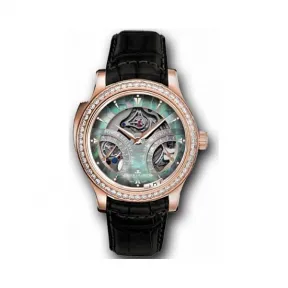 积家/Jaeger LeCoultre Master 大师系列 18k玫瑰金镶钻，~56颗~2.05 克拉 手动机械机芯 男表 