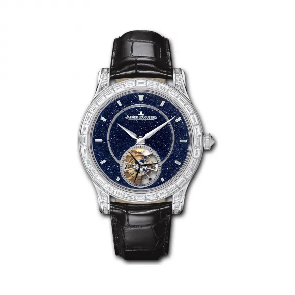 积家/Jaeger LeCoultre Master 大师系列 18k白金镶钻，~106颗~8.1 克拉 自动机械机芯 男表 Q