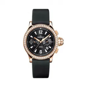 积家/Jaeger LeCoultre MASTER COMPRESSOR 压缩大师系列 18k玫瑰金镶钻 自动机械机芯 女表 