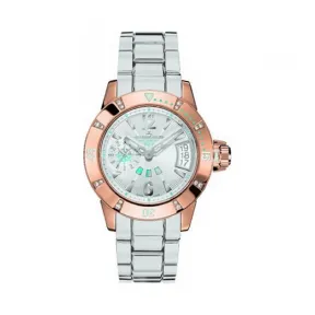 积家/Jaeger LeCoultre MASTER COMPRESSOR 压缩大师系列 18k玫瑰金镶钻 自动机械机芯 女表 