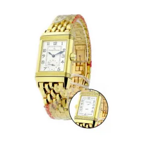 积家/Jaeger LeCoultre Reverso 翻转腕表系列  18k黃金镶钻，33颗钻石0.41克拉 手动机械机芯 女