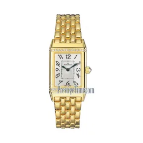 积家/Jaeger LeCoultre Reverso 翻转腕表系列  18k黄金镶钻 手动机械机芯 女表 Q2561102