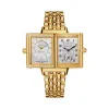 积家/Jaeger LeCoultre Reverso 翻转腕表系列  18k黄金镶钻 手动机械机芯 男表 Q2561120