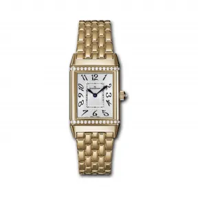 积家/Jaeger LeCoultre Reverso 翻转腕表系列  18k玫瑰金镶钻，~65颗~0.73 克拉 手动机械机芯