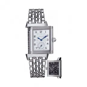 积家/Jaeger LeCoultre Reverso 翻转腕表系列  18k白金镶钻 手动机械机芯 女表 Q2563170