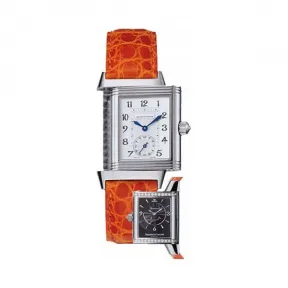 积家/Jaeger LeCoultre Reverso 翻转腕表系列  18k白金镶钻，镶钻32颗0.31克拉 手动机械机芯 女
