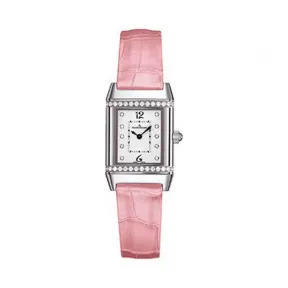 积家/Jaeger LeCoultre Reverso 翻转腕表系列  精钢镶钻 石英机芯 女表 Q2658431