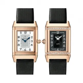 积家/Jaeger LeCoultre Reverso 翻转腕表系列  18k玫瑰金 手动机械机芯 女表 Q2662470