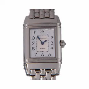 积家/Jaeger LeCoultre Reverso 翻转腕表系列  18k白金镶钻 手动机械机芯 女表 Q2663120