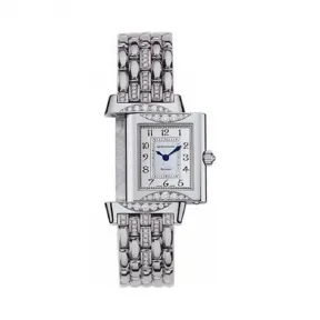 积家/Jaeger LeCoultre Reverso 翻转腕表系列  18k白金镶钻 手动机械机芯 女表 Q2663213