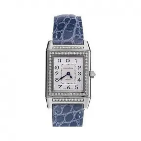 积家/Jaeger LeCoultre Reverso 翻转腕表系列  18k白金镶钻 手动机械机芯 女表 Q2663401