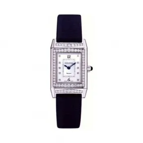 积家/Jaeger LeCoultre Reverso 翻转腕表系列  18k白金镶钻 手动机械机芯 女表 Q2673408