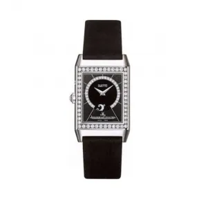 积家/Jaeger LeCoultre Reverso 翻转腕表系列  18k白金镶钻 手动机械机芯 女表 Q2693401