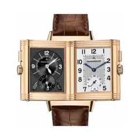 积家/Jaeger LeCoultre Reverso 翻转腕表系列  18k玫瑰金 手动机械机芯 男表 Q2712410