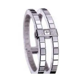 积家/Jaeger LeCoultre Reverso 翻转腕表系列  18k白金镶钻 手动机械机芯 女表 Q2823120