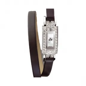 积家/Jaeger LeCoultre Reverso 翻转腕表系列  18k白金镶钻 手动机械机芯 女表 Q2853401